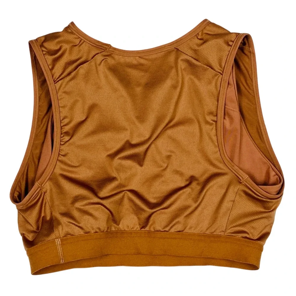 Nike Women's Air Dri-Fit Swoosh Sports Bra DM0643-215 Mineral Brown Size X-Large